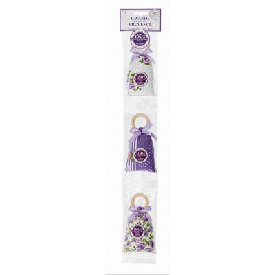 Set of 3 sachets 18 g with ring/Violet